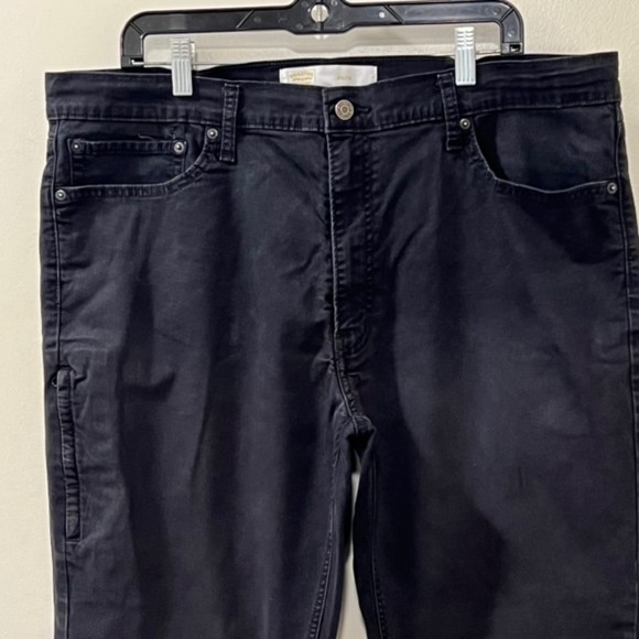 Signature by Levi Strauss Athletic Mens Black Straight Leg Denim Jeans Sze 40x30 - Picture 3 of 12